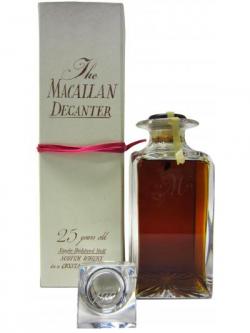 Macallan Tudor Crystal Decanter 1962 25 Year Old