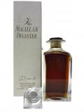 A bottle of Macallan Tudor Crystal Decanter 1965 25 Year Old