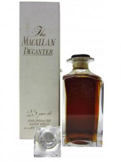 Macallan Tudor Crystal Decanter 1965 25 Year Old