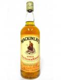 A bottle of Mackinlay S Finest Old Scotch