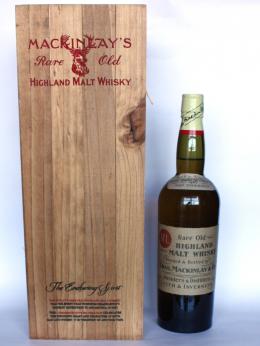 a bottle of Mackinlay Shacklenton Highland Malt Whisky