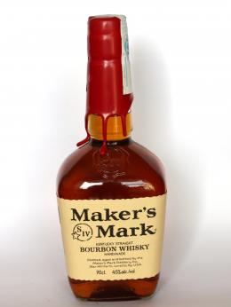 a bottle of Maker's Mark