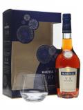 A bottle of Martell VS Cognac / Tricentenaire Glass Pack