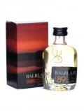 A bottle of Balblair 1989 Miniature Highland Single Malt Scotch Whisky