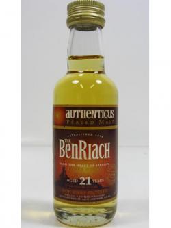 Benriach Peated Malt Miniature 21 Year Old