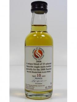 Blended Whisky 2008 Speyside Festival Miniature 1998 10 Year Old