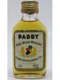 A bottle of Blended Whisky Paddy Old Irish Whisky Miniature