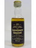 A bottle of Convalmore Silent Speyside Single Malt Miniature 21 Year Old