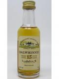 A bottle of Dalwhinnie Highland Single Malt Miniature 15 Year Old