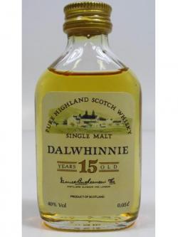 Dalwhinnie Single Highland Malt Miniature 15 Year Old