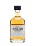 A bottle of Deanston 12 Year Old Miniature Highland Single Malt Scotch Whisky