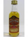 A bottle of Dewars Glenordie Single Malt Miniature 12 Year Old