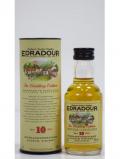 A bottle of Edradour Single Highland Malt Miniature 10 Year Old