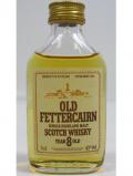 A bottle of Fettercairn Old Fettercairn Miniature 8 Year Old