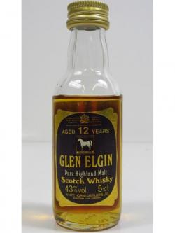 Glen Elgin Single Highland Malt Miniature 12 Year Old