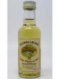 A bottle of Glenallachie Single Highland Malt Miniature 12 Year Old