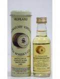 A bottle of Glenallachie Single Highland Malt Miniature 1992 12 Year Old