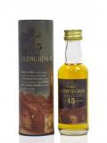 A bottle of Glencadam Single Highland Malt Miniature 15 Year Old