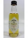 A bottle of Glendullan Scotts Selection Miniature 1981 19 Year Old