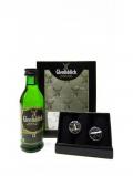 A bottle of Glenfiddich Miniature Cufflinks Gift Set