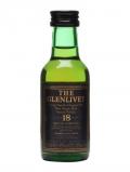 A bottle of Glenlivet 18 Year Old Miniature / Old Presentation Speyside Whisky