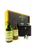 A bottle of Glenlivet Malt Duo Double Hip Flask Gift Set 15 Year Old