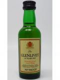 A bottle of Glenlivet Speyside Single Malt Miniature 12 Year Old 2160