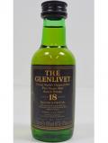 A bottle of Glenlivet Speyside Single Malt Miniature 18 Year Old