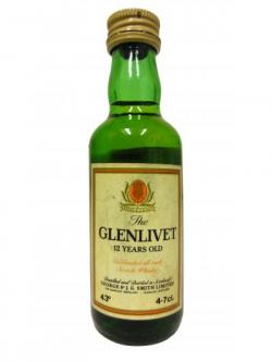 Glenlivet Unblenbed All Malt Scotch Miniature 12 Year Old