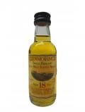 A bottle of Glenmorangie Single Highland Malt Miniature 18 Year Old 4530