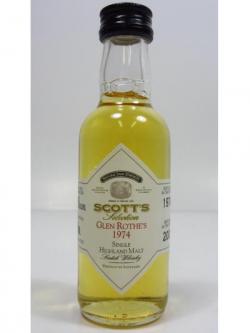 Glenrothes Scotts Selection Miniature 1974 26 Year Old