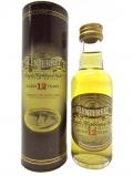 A bottle of Glenturret Single Highland Malt Miniature 12 Year Old