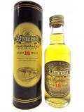 A bottle of Glenturret Single Highland Malt Miniature 18 Year Old