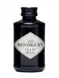A bottle of Hendrick’s Gin Miniature