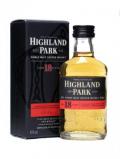 A bottle of Highland Park 18 Year Old Miniature