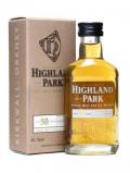 A bottle of Highland Park 30 Year Old Miniature