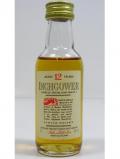 A bottle of Inchgower Single Highland Malt Miniature 12 Year Old