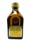 A bottle of Johnnie Walker Liqueur Miniature