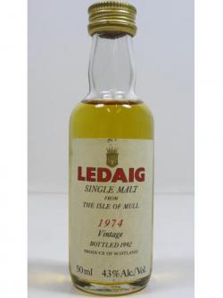 Ledaig Islands Single Malt Miniature 1974 18 Year Old