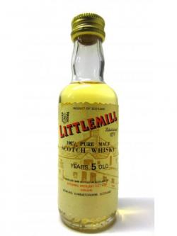 Littlemill Silent 100 Pure Malt Scotch Miniature 5 Year Old