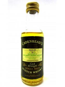 Loch Lomond Authentic Collection Miniaturte 1985 13 Year Old