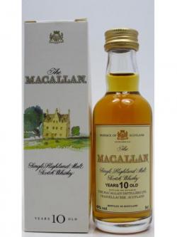 Macallan Highland Single Malt Miniature 10 Year Old