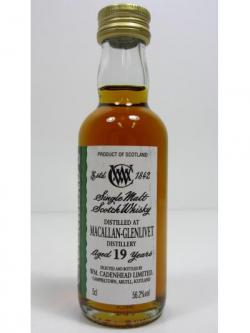 Macallan Single Highland Malt Miniature 19 Year Old