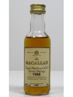 Macallan Single Highland Malt Miniature 1968 18 Year Old