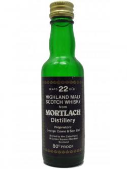 Mortlach Highland Single Malt Miniature 22 Year Old