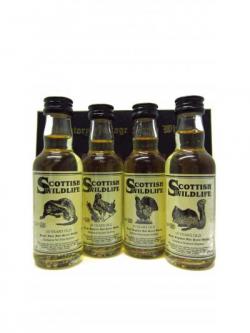 Multiple Distillery Packs Scottish Wildlife Miniature Set 10 Year Old