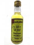 A bottle of Pittyvaich Silent Blackadder Single Malt Miniature 18 Year Old