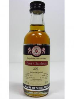 Port Charlotte Malts Of Scotland Miniature 2001 8 Year Old