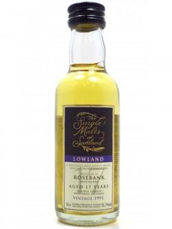 Rosebank Silent The Single Malts Of Scotland Miniature 1991 17 Year Old