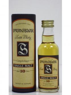 Springbank Campbeltown Single Malt Miniature 10 Year Old